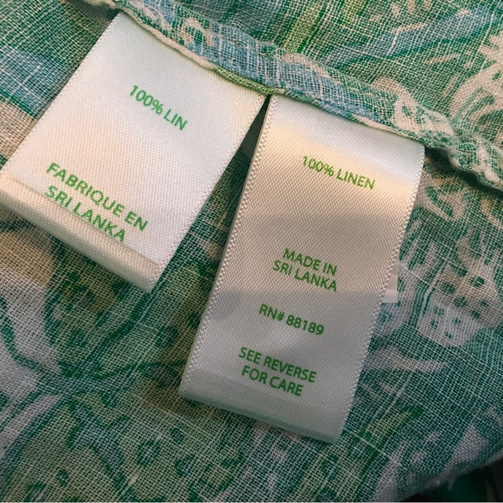 NWOT Lilly Pulitzer linen blouse - Picture 5 of 8
